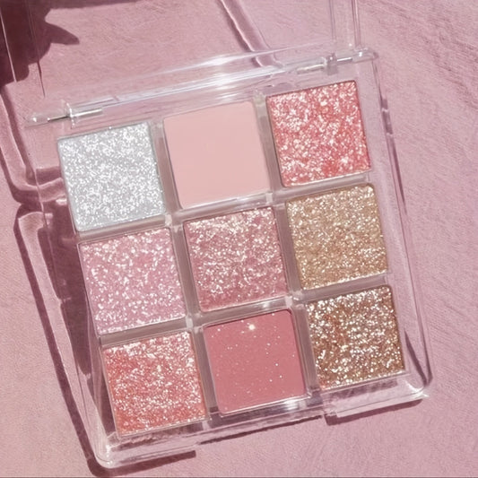 Rose Glitter Eyeshadow Palette