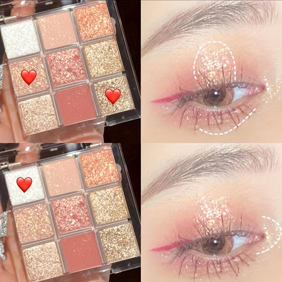 Rose Glitter Eyeshadow Palette