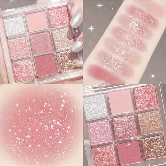 Rose Glitter Eyeshadow Palette